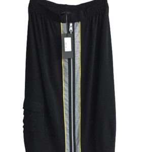 ZEDD PLUS NWT Casual Black/Multi Pull-on Maxi Skirt